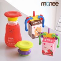 [모니] 모니 유아 빨대컵 대용 우유클립+모니캡 세트
