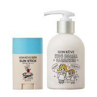 쏭레브 키즈 피너츠 선스틱 22g (SPF50+) + 페이셜 클렌저 200ml