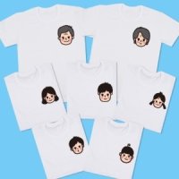 3 귀여운 가족 캐릭터 티셔츠 주문 제작