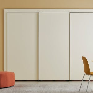 바이엘 소프트 슬라이딩 붙박이장 크림화이트(행거형/선반형/서랍형)