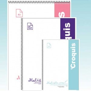 3000 아톰 말리스타 MC080-A4 모조지 크로키북 80g A4 (60매입) 낱개