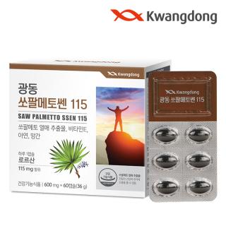 광동 <b>쏘팔메토</b>쎈 로르산 115 60캡슐 1박스(2개월분)