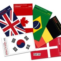 인비토 세계 국기 스티커 World Flags Sticker