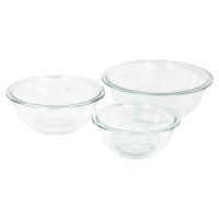 파이렉스 유리 믹싱볼 세트 Pyrex Glass Mixing Bowl Set 3개 1세트