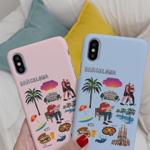 [아칸] MAKOON I luv 바르셀로나 하드케이스