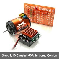 SKYRC 1 10 치타 60A ESC 콤보 세트 브러시리스 모터