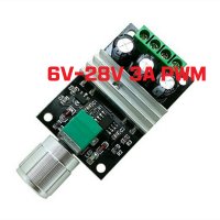 PWM 3A DC모터 속도제어 컨트롤러 노브실버 DC6V-28V