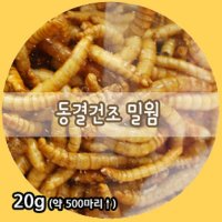 동결 건조밀웜 20g 약500마리 고슴도치 간식