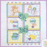 Dimensions Kit/ 아기이불 BABY SQUARES-73103 십자수패키지[십자수자아기용품수디멘션패키지]