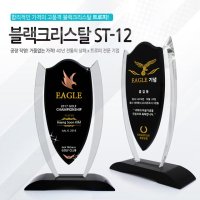 아이상패 블랙크리스탈 트로피 화이트조립 트로피 상패 우승 시상식 스포츠 ST-12