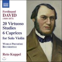 NAXOS 다비트 20개의 비르투오조 연습곡 6개의 카프리스 David 20 Virtuoso Studies For Solo Violin 6 Caprices For Solo Vio