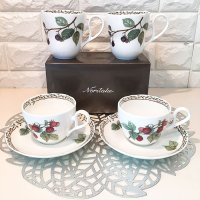 Noritake 노리다케 오차드가든 찻잔 페어 티 커피 그릇 페어 세트 P97855 4911