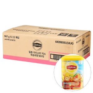 립톤아이스티믹스(복숭아맛) 907G/립톤티앤인퓨전코리아(유)  BOX (12)