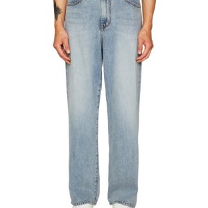 [랩원오원] 베이직 스톤워시 와이드 데님 팬츠 (LIGHT BLUE) LM1DRH03LB