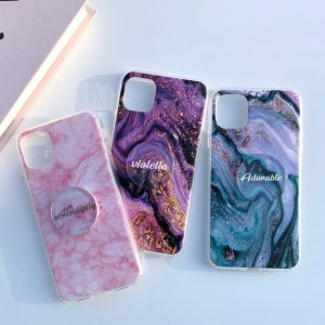 S26 입고  [톡세트] 대리석 마블 케이스 맥세이프, 비올레타