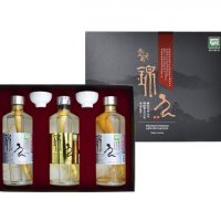 금산 인삼주 수삼 한뿌리 선물세트 375ml x3 43도 23도