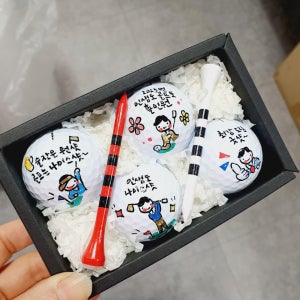 ☆[2026년신년회선물] 특별한 선물 골프공4구세트, 손끝마녀