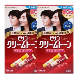 비겐크림톤 염색약 5G 진한밤색 60g X 2개