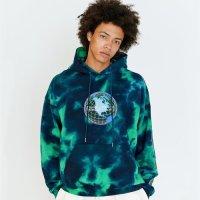 아임낫어휴먼비잉 GLOBE PRINT HOODIE - GREEN