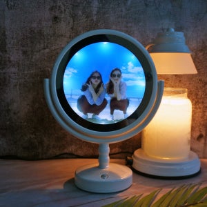 요술거울👈 매직미러 특이한 선물 LED거울액자, 포토인스토리