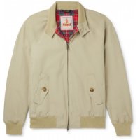 바라쿠타 Baracuta G9 Cotton-Blend Harrington 자켓 Beige