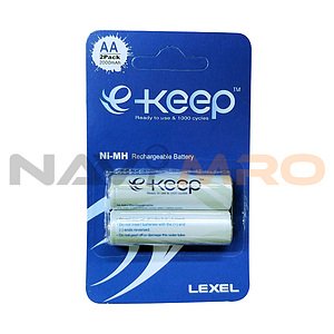 LEXEL e-keep AA충전지 1.2V2000mAh AA2알 카드타입 / 상품코드:464026
