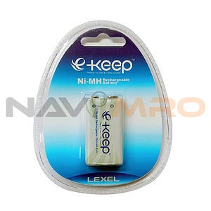 LEXEL e-keep 9V충전지 250mAh 9V1알 카드타입 / 상품코드:464027