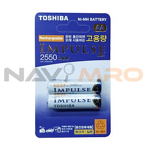 임펄스 충전지 1.2V2550mAh AA2알 카드타입 / 상품코드:464032
