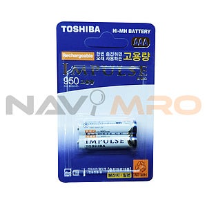임펄스 충전지 1.2V950mAh AAA2알 카드타입 / 상품코드:464034
