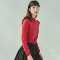 [제이빈야드] CASHMERE HALF TURTLENECK RED KNIT