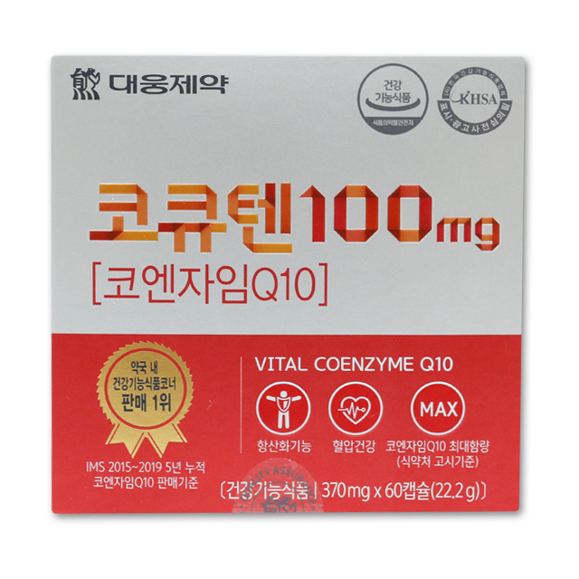 대웅제약 코큐텐100mg 370mg x 60캡슐