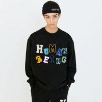 아임낫어휴먼비잉 LOGOED PATCHWORK SWEAT SHIRTS-