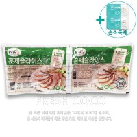 팜덕 코스트코 오리늘보 무항생제 훈제 슬라이스 1KG 아이스박스포장 손소독제동봉