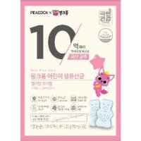 PEACOCK 핑크퐁 어린이 생유산균 딸기맛 750mg x 30정