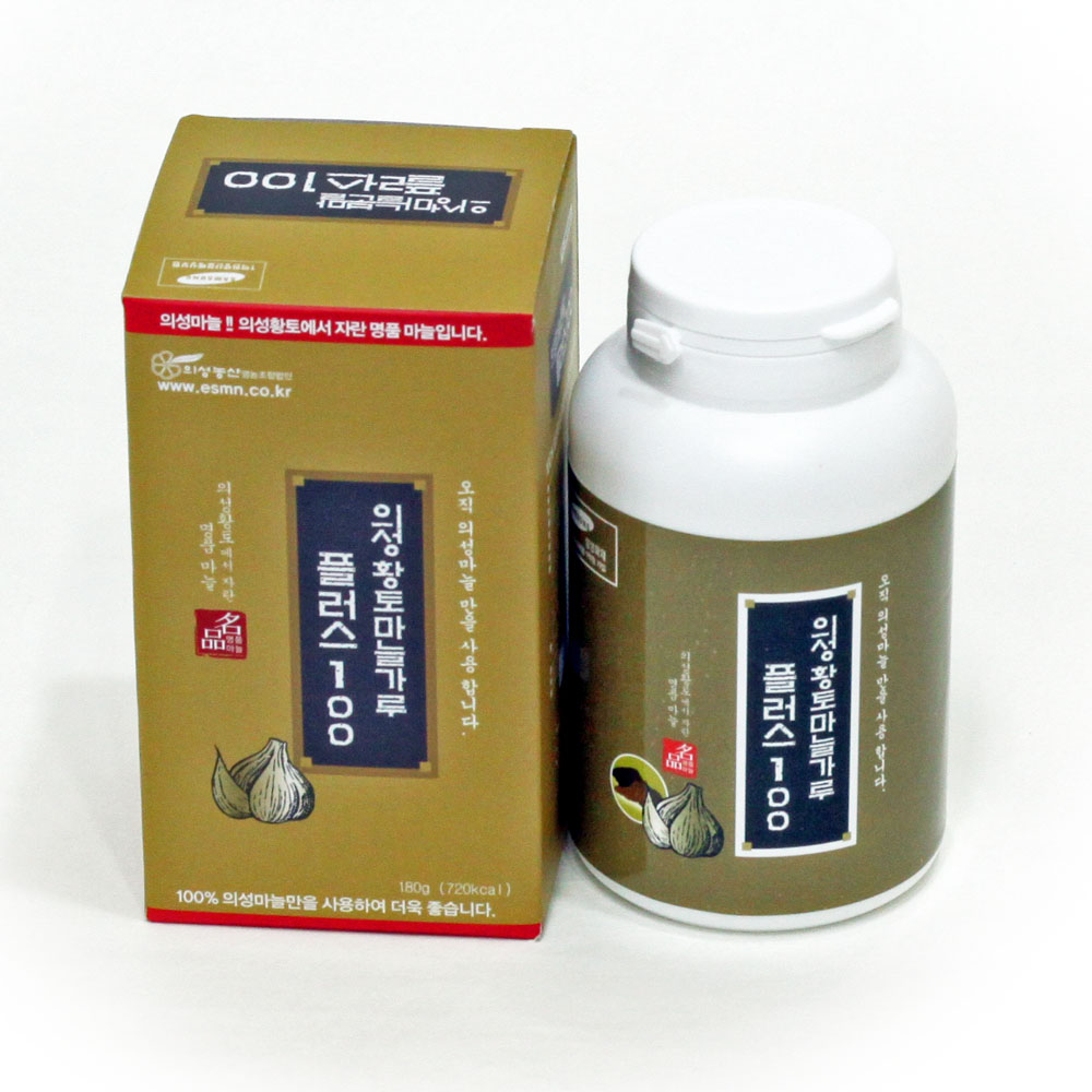 <b>의성농산</b> 한지형 토종 의성마늘로 만든 구운마늘분말 가루 180g x 1병