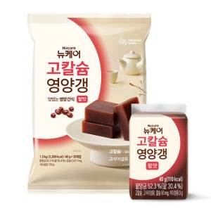 [본사공식몰] 뉴케어 고칼슘 영양갱 연양갱 대상웰라이프 어르신 노인 시니어 영양간식 40g x 30개