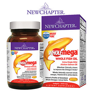 뉴챕터 New Chapter <b>홀메가 피쉬 오일</b> 오메가3 1,000mg 120정