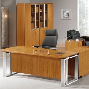 하이퍼스 TLD-002 피에라Ⅲ 티크 사이드책상 사무실 컴퓨터 서재 책상