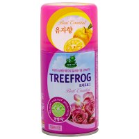 비엘코리아 청개구리 트리프로그 자동분사 방향제 유자향 280ml