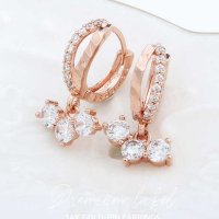 익스트리모 Ttriple 원터치 링귀걸이 14K금침 rosegold CH1663617