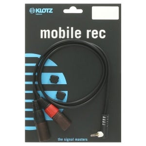 KLOTZ AY9A 클로츠 Lightweight Y 케이블 (3.5 TRS ㄱ자 to 2x XLR, Neutrik 커넥터)