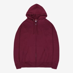 헤인즈 무지 기모 후드집업 | 마룬 H29900-MAROON