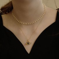 플로움 Heart Planet Necklace S