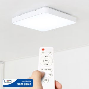 LED 제이미 리모컨 방등 60W / 디밍 플리커프리 삼성칩 밝기조절 슬림 작은방 안방조명