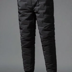 격자 경량 패딩 바지 L-4XL 성인 남성 남자 여자 여성 겨울 방한 낚시 작업 벨벳 밴딩 조거 팬츠