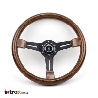 iX NARDI 우드 스타일 스포츠 스티어링휠 핸들 350mm