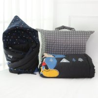Disney 디즈니 정품 유아 간절기 겉싸개+패드 SET (미키 블랙)