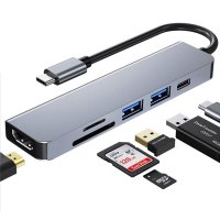 케이탑 케이베스트 USB C타입 멀티 허브 6in1 포트