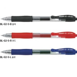2000 파이롯트 G-2 노크식 볼펜 0.5mm 낱개 - 색상선택 - BL-G2-5