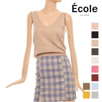 에꼴드파리 ECOLE 브이 니트 나시 F0XWVB015Z